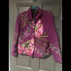 Vintage Alex Kim cotton royal jacket  size L